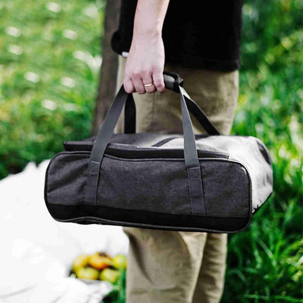 33L Kitchen Organizer Durable Storage Bag Portable Camping Gear Tote Cooking Utensils
