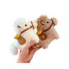 2026 Zodiac Pony Plush Toy Keychain Cute Cartoon Little Horse Mascot Doll Bag Pendant Backpack Hanging Decoration  Year Gifts