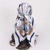 New 90 * CM Satin Square Scarf, Women's Headscarf, Scarf CO Contrasting Color Shawl Striped Simple Model