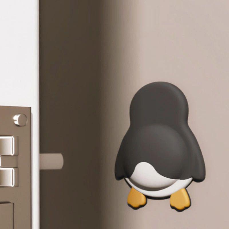 Anti-collision Artifact Refrigerator Door Back Wall Sticker Cute Pet Anti-collision Pad Soft Rubber Door Sticker