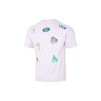 Puma Back Logo Print Crew Neck Short Sleeve T-Shirt Unisex Tops Lavender 623249-17