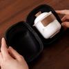 Lamb Fat Jade Porcelain Kung Fu Travel Tea Set Tea Cup Set Portable Outdoor High-end 1 Pot 4 Cup Tea Brewing Machine