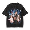 Zahide Washed Tshirt Men  Vintage Cotton T Shirts Summer Crewneck Fashion Tees Printed Plus Size Tops