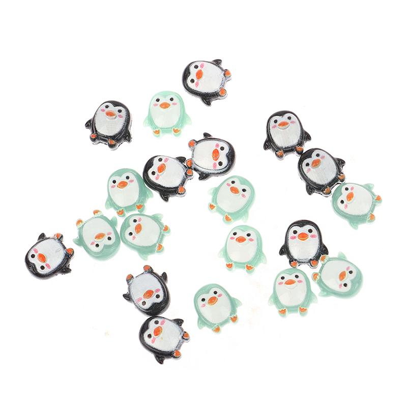 

10 шт. милые смоляные мини-фигурки пингвинов, сделай сам, скрапбукинг, аксессуары для рукоделия