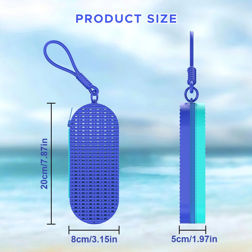 Silicone Swimming Goggles Case,Drop-Proof & Scratch-Resistant Protective Storage Box,Portable Foldable Bag Silicone Glasses Case