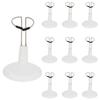 East Leaf Doll Figure Display Set of 15cm Stands, Bases, Stands, 10, White,