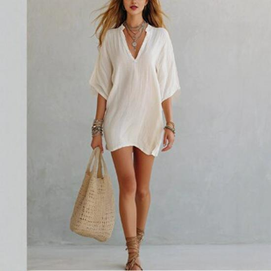 Spring-Summer Women's Long Sleeve Sun Protection Cardigan - Pure Color, Casual, Buttoned