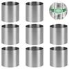 8 Pcs Round Mousse Circle Non-stick Cake Rings Cooking Mini for Baking Small Cheese High Quality Stainless Steel Mold Molds