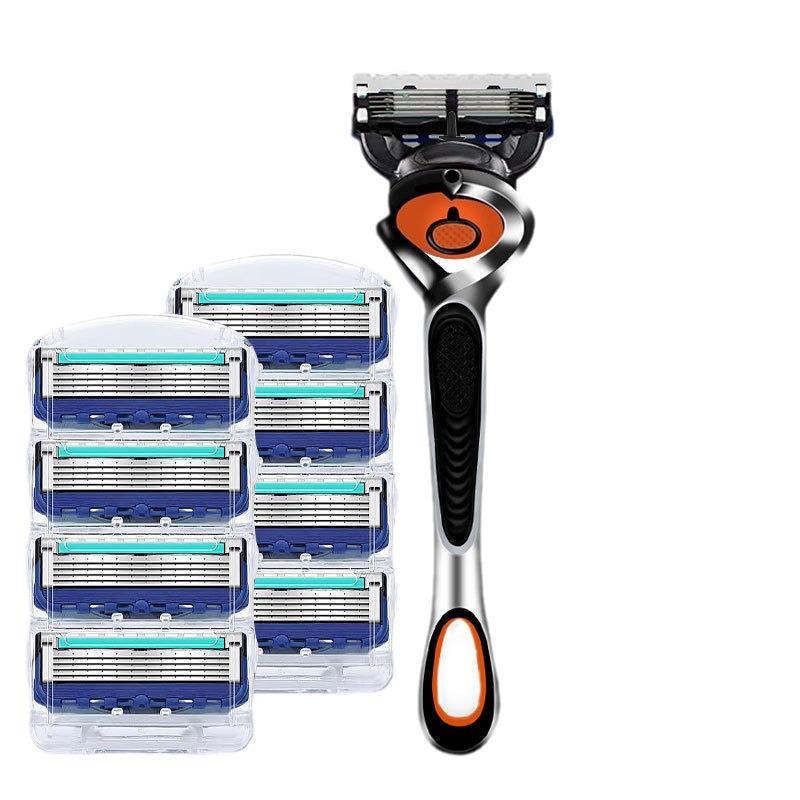 5-Blade Durable Manual Shaving Razor for Face