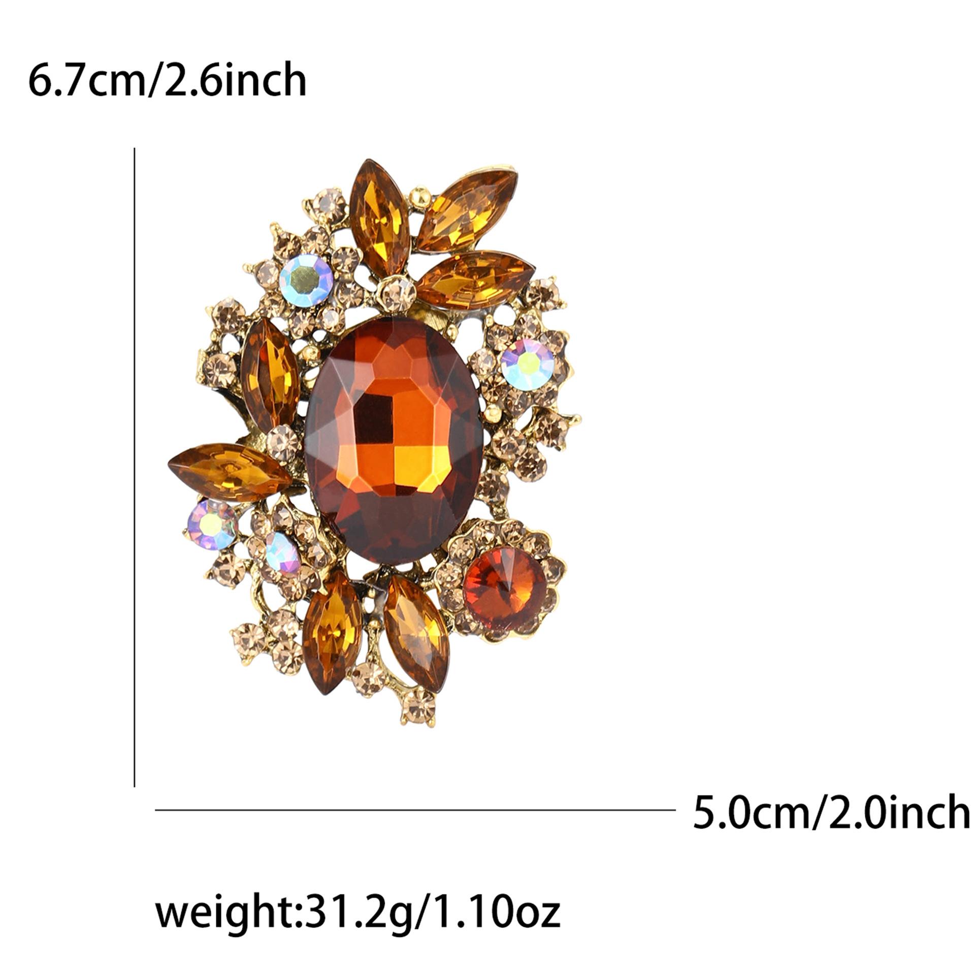 

Модная креативная брошь из сплава со стразами среднего размера, изысканная женская одежда высокого класса, корсаж, ювелирные изделия, булавка