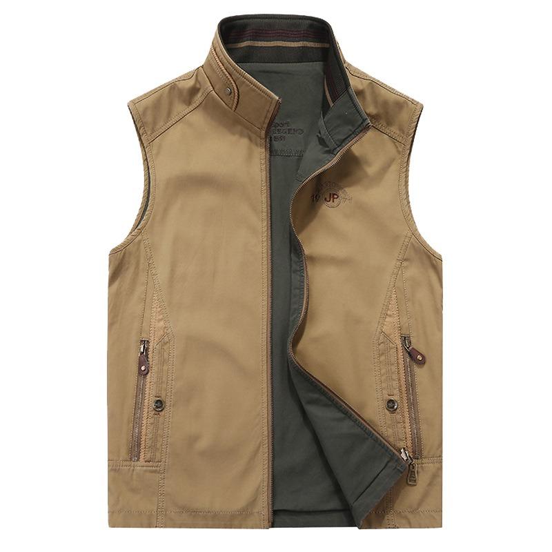 Men's Vest Outdoor Sports Sleeveless Jacket Double-sided Jacket