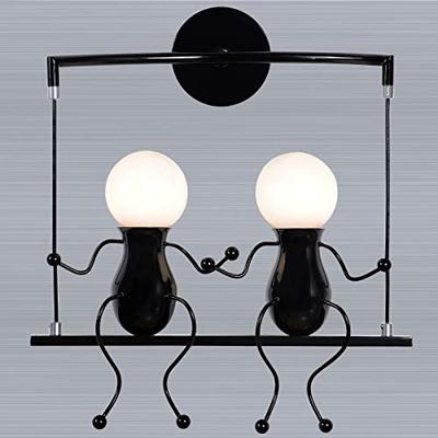 KAWELL Leuchtenhalter Leuchte, Puppenlicht, Wandleuchte, Halterung, Niedrige indirekte Beleuchtung, Wandleuchter, Cartoon-Puppe Geschenk Wandlampe, LED