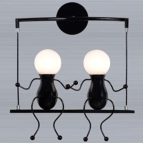 KAWELL Lighting Bracket Light, Doll Light, Wall Light, Bracket, Cute Indirect Lighting Fixture, Wall-Mounted Sconce, Cartoon Doll Gift Wall Lamp, LED