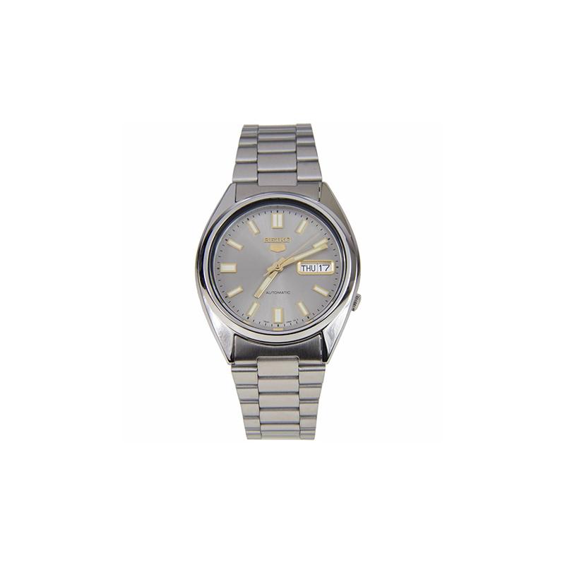 

SEIKO No. 5 Series No. 5 Series Waterproof Analog Display Automatic Steel Strap Men s Watch Gray Dial SNXS75K1
