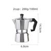 Aluminum Moka Pot 2 Cups 100mL