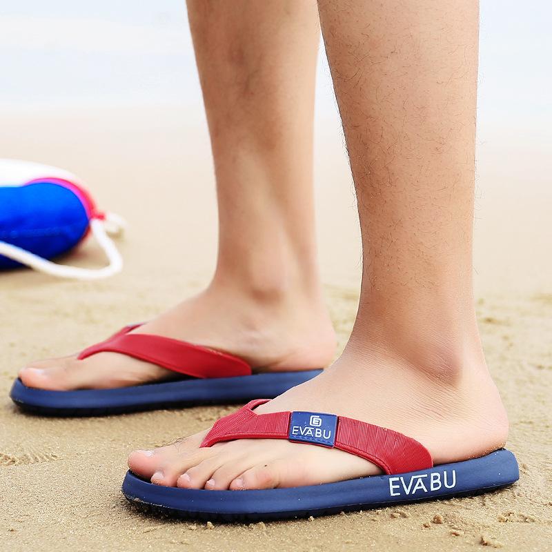 Summer new flip-flops men's non-slip soft-soled beach shoes EVA pinch slippers ins trendy men's sandals