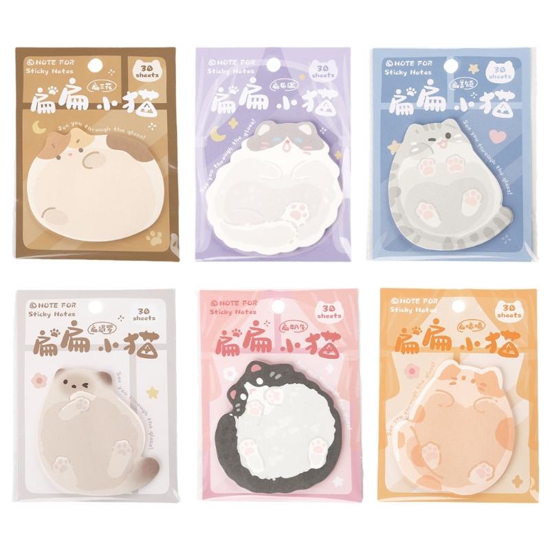 Carino Blocchetto Note Adesive per Animali Semplice Blocco Note Facile da Scrivere Blocco Note Multifunzionale Serie Gattino Note Adesive