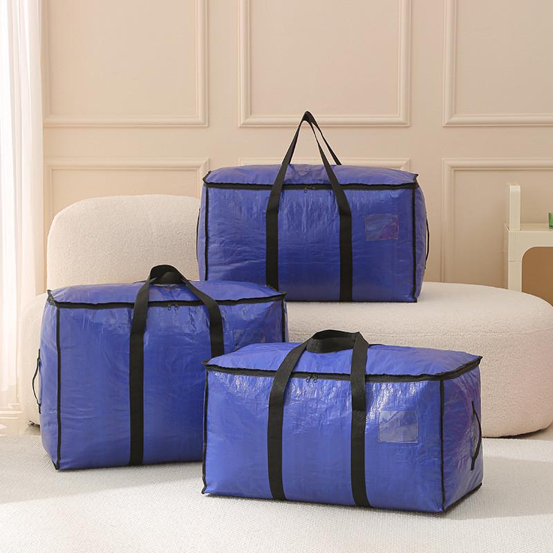 Modern Minimalist Pp Quilt Storage Bag With Multiuse Organizer For Home And Travel