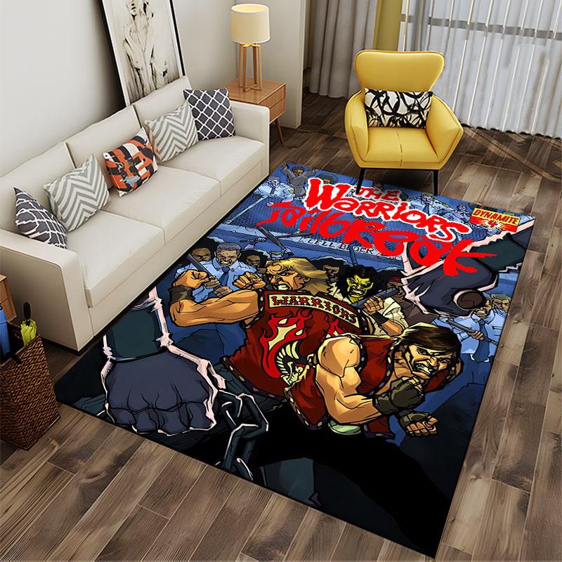 Warriors Jailbreak Graphic Carpet suitable as a non-slip mat for the living room or bedroom sofa