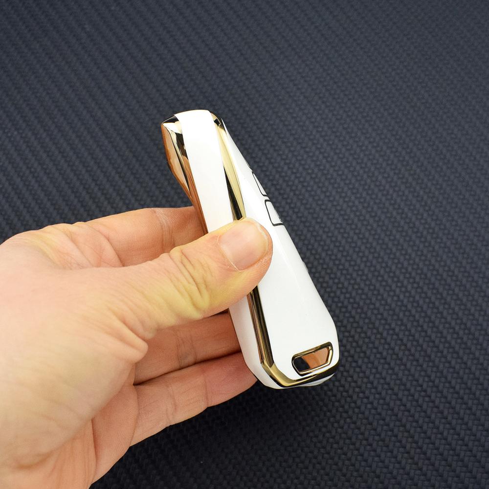 Carcasă cheie auto TPU cu margine aurie pentru Kia Sportage Ray Sorento Soul Telluride K5 K8 K3 KX3 KX7 K7 Seltos 2022 EV6 Niro