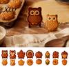 Feiertagskeksform Mini-Kuchen für Herbst Thanksgiving, DIY Teigpresse Tasche Backform, Eine Silikonform Presse Handhersteller mit Fuchs, Truthahn,