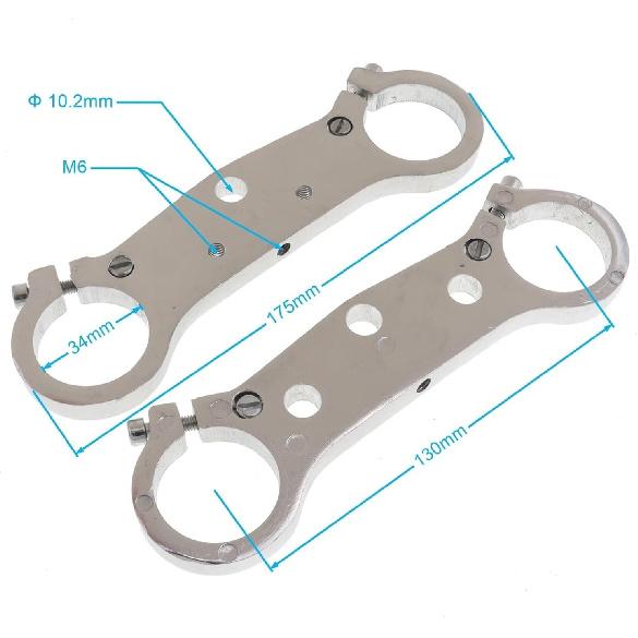 

34mm Front Fork SK Absorber Direction Upper and Lower Plate Triple Tree for 47cc 49cc MN Moto Dirt Bike Motorcycle
