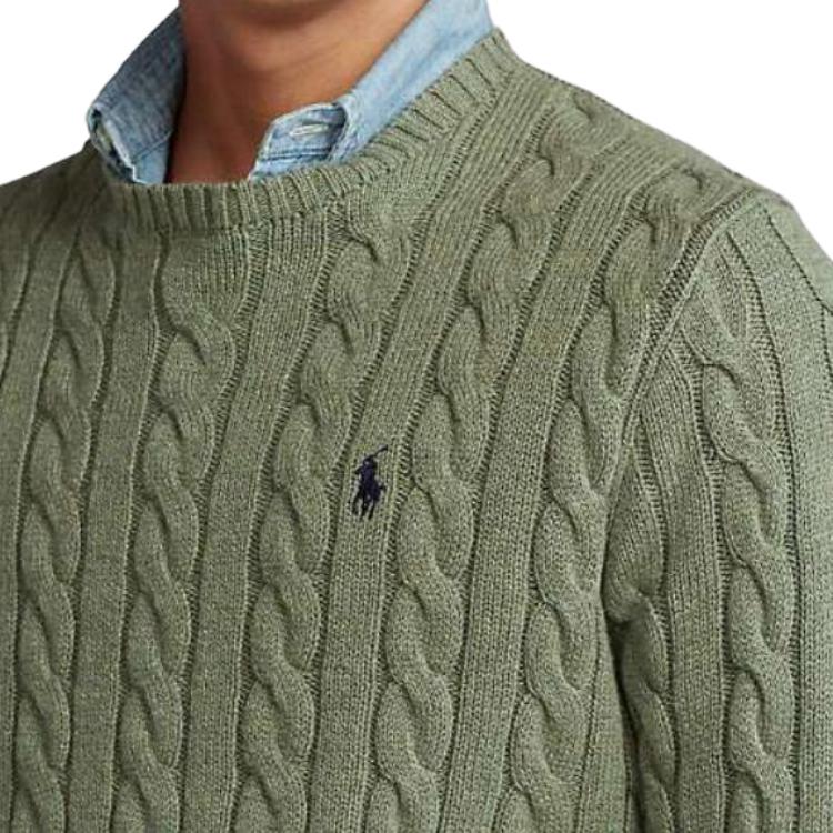 Polo Ralph Lauren Crew Neck Cable Knit Sweater Men Sweater 710918998-011