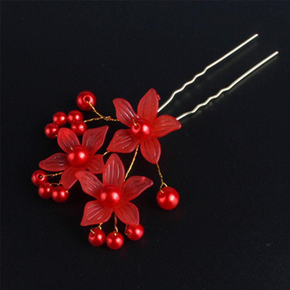 Wedding Accessories Hairpin Hair Jewelry Beautiful Headdress Hair Clip Bride Hairpin Flower Hairpin