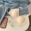 Wheat Ear Lace Seamless Sports Bra - Fixed Cup, Enhances Small Chests, Prevents Sagging, Sexy Look