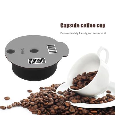 60/180 ML Refillable Coffee Pod Reusable Filter Coffee Pod Coffee Capsule Eco-Friendly PP Coffee Pod for Bosch Machine Tassimo