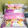 Disney Prinses Serie 100% Polyester Beddengoed Set Dekbedovertrek Voor Thuis 3-Delige Set 1 Dekbedovertrek Anime Schattig Bedrukt Cartoon