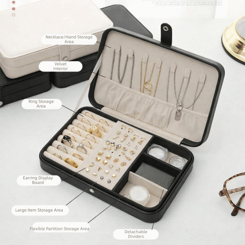 Anti-Oxidation Jewelry  Display Case High Capacity Necklace Storage Case  Travel Organizer
