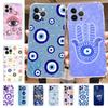 Turkish Evil Eye Phone Case For iPhone 15 14 11 12 13 Mini Pro XS Max Cover 6 7 8 Plus X XR SE 2020 Funda Shell