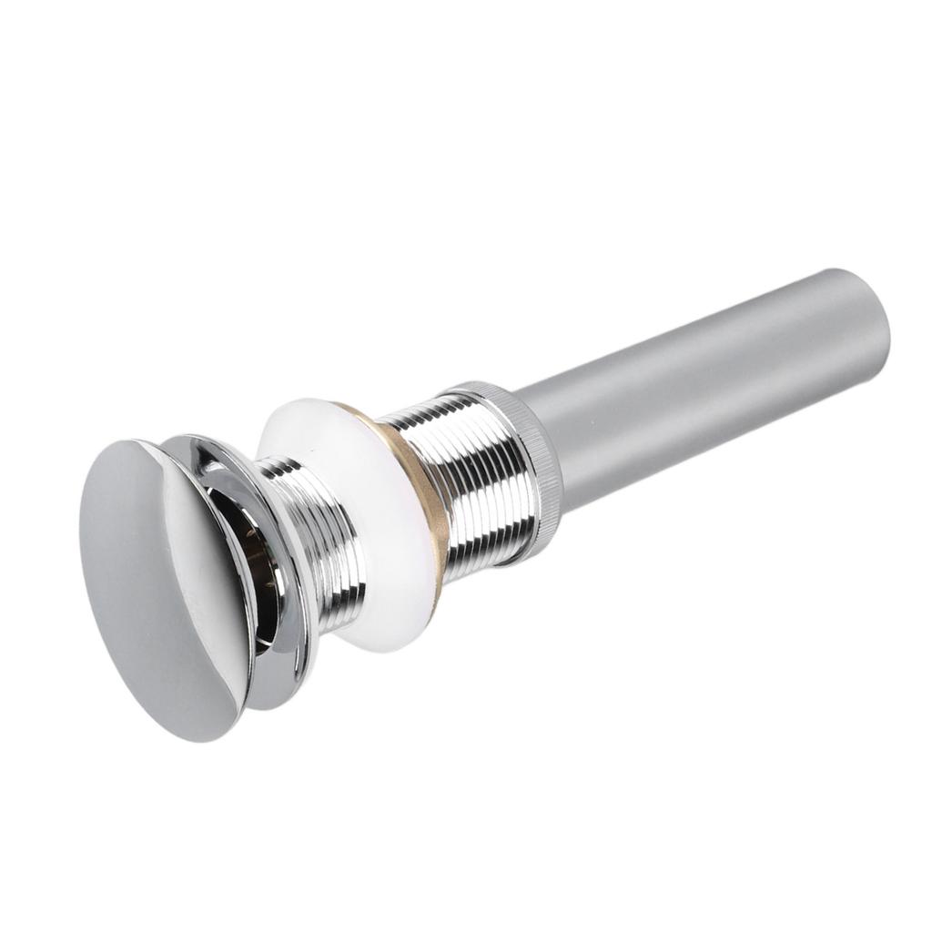 Bathroom Pop Up Drain Control Water Flow Copper Chrome Plating Bathroom Sink Drain Stopper