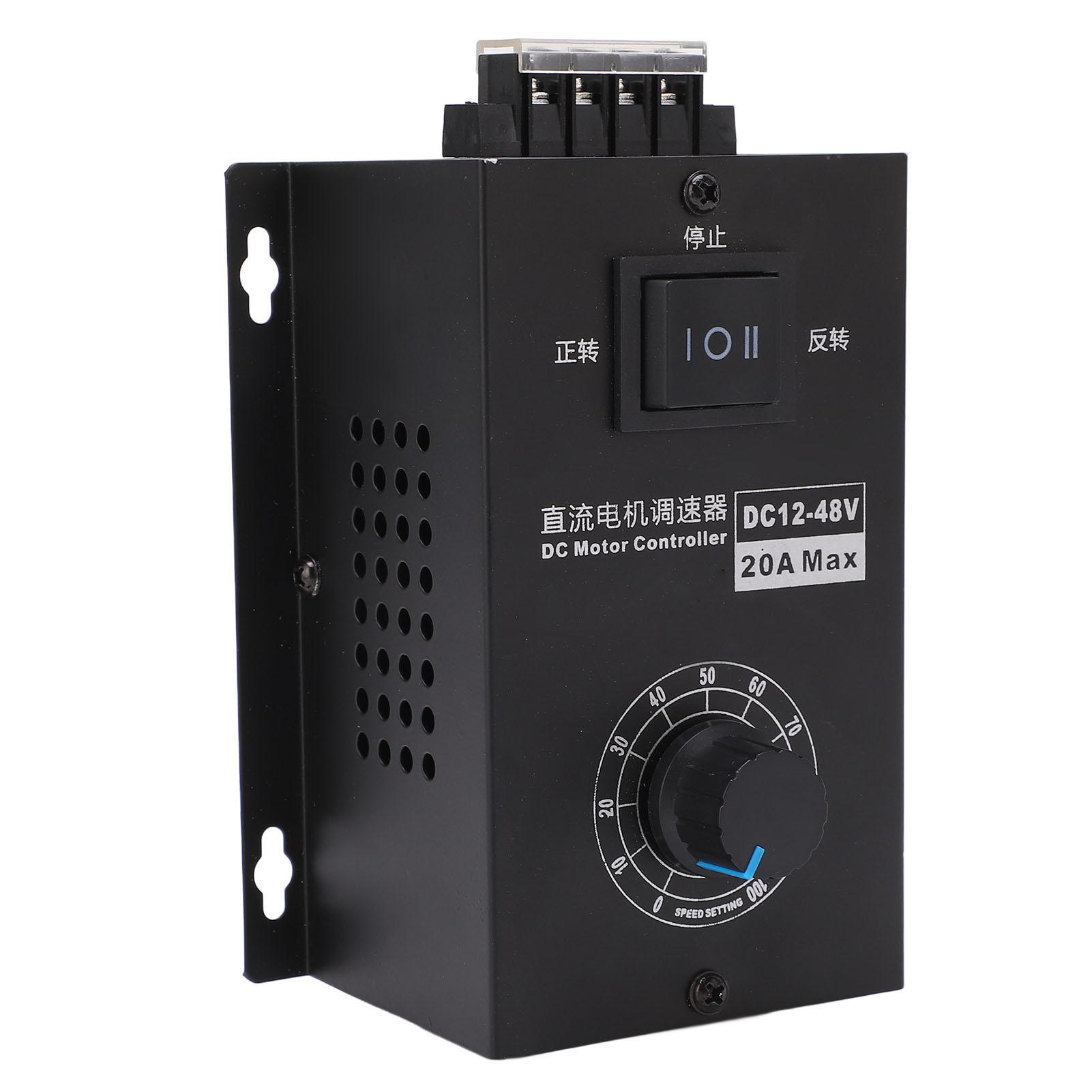 

Контролер двигуна, металевий корпус, 20 А, трансформатор напруги з регульованою швидкістю для промисловості від 12 до 48 В постійного струму