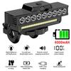 12 LED Bicycle Front Light Rechargeable 130dB Cycling Bike Horn Easy To Install 7 Mode Bicycle Bell Light Cycling Lamp Accessory