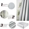 Blackout Curtains with Coated Lining Thickened Light Waterproof Blocking Thermal Insulated Window Curtain Panels for Bedroom