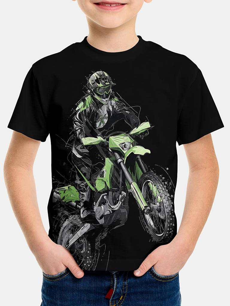 Summer Kids Clothes Boys 3D Print Tshirt Short Sleeve Children Clothes Casual Streetwear