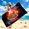 FC Basel Beach Towel Quick Dry Soft MicrofiberSand Resistant Oversized Cabana Bath Sheet for Swimming Pool Travel Gift