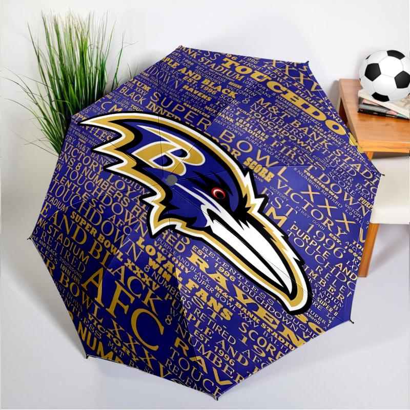 Baltimore Logo Art Umbrella 8-Frame for Travel, Camping, Casual Lightweight Portable Umbrella, Essential for Every Family Holidays Gift