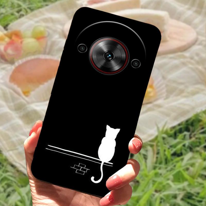 For ZTE Nubia Focus 5G Case Cover For Nubia Focus 5G Silicone Soft Marble Black Bumper Coque for ZTE Nubia Focus 5G Protective