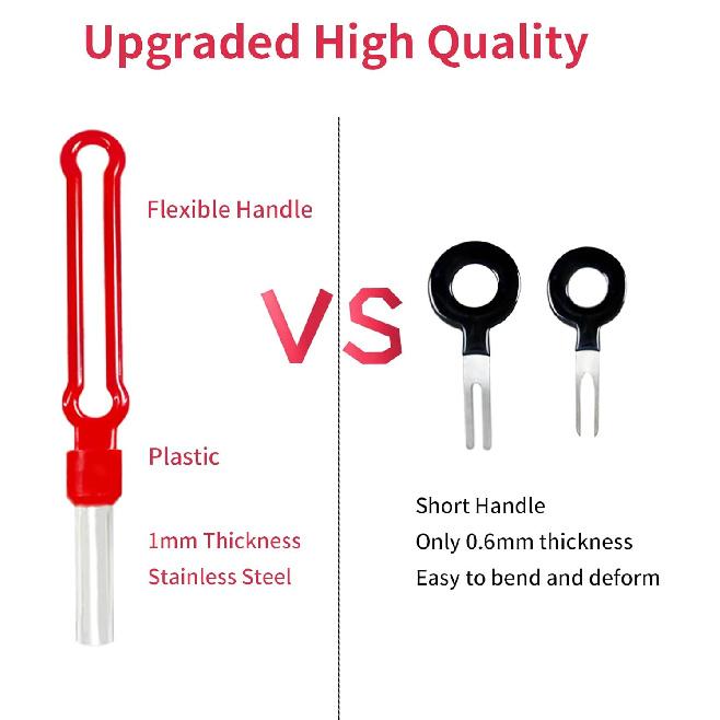 Terminal Removal Tool Kit 39 Pcs, Upgraded Broken Key Extractor Kit, Wire Connector Electrical Pin Removal, Terminal Release Depinning Tools For