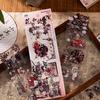 3 Sheets/Bag Chinese Style Classical Flower PET Stickers, Student Stationery for Diary Notebook Journal DIY Decoration