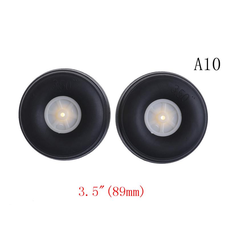 1" - 3.5" Rubber Pu Wheel With Plastic Hub For Rc Airplane Replacement Parts