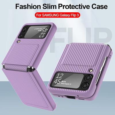 Liquid Silicone Macaron Suitcase Design Phone Case For Samsung Galaxy Z Flip 3 Flip 4 5g Soft Hinge Film Screen Protector Cover