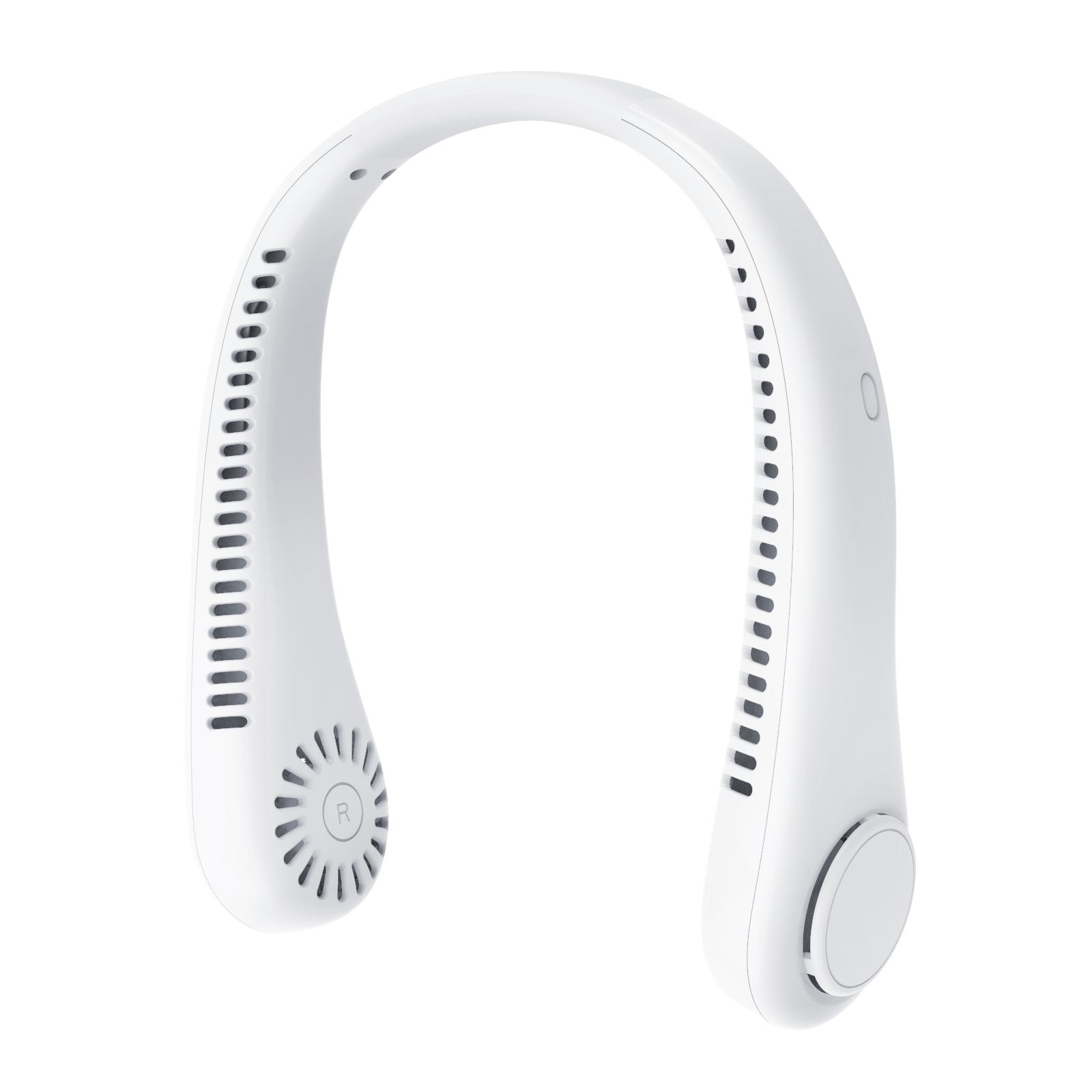 Factory 3 Speed Levels Rechargeable Bladeless Neck Fan Portable Wearable 1200mAh Outdoor Sports Mini USB Household Hotel USB