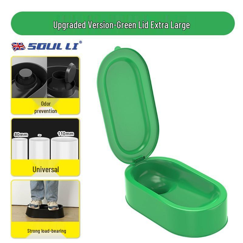 Jednorázový jednoduchý záchod: Přenosné klekátko pro renovaci nebo staveniště s plastovým sedátkem a umyvadlem.