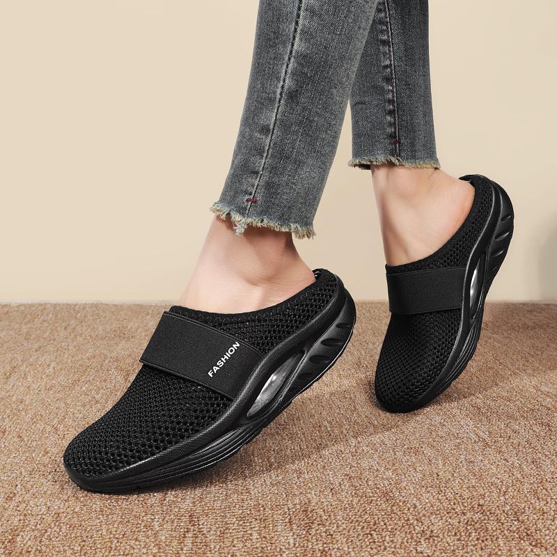 Summer Women Platform Slippers Casual Slip on Plus Size Black Pink Grey Elevator Sandals Shoes for Girls