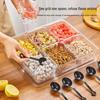 OLOEY 8-Compartment Ice Powder Topping Organizer Box with Spoon