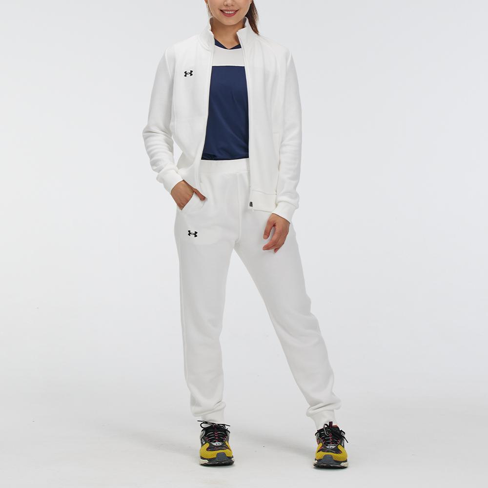 Under Armour Casual Breathable Knitted Training Competition Pants Women bottoms White 21600706-100